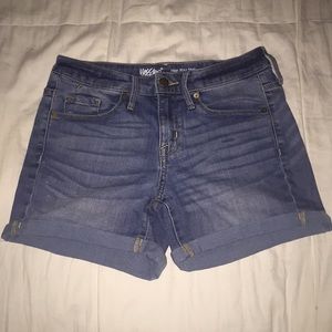 High Rise Denim Shorts